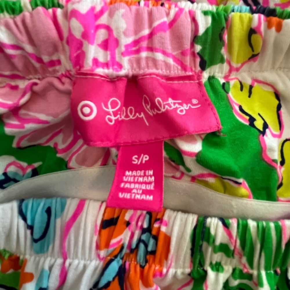 Lilly Pulitzer for Target Strapless Maxi Dress Floral‎ Pink Green Womens Small - Picture 6 of 7